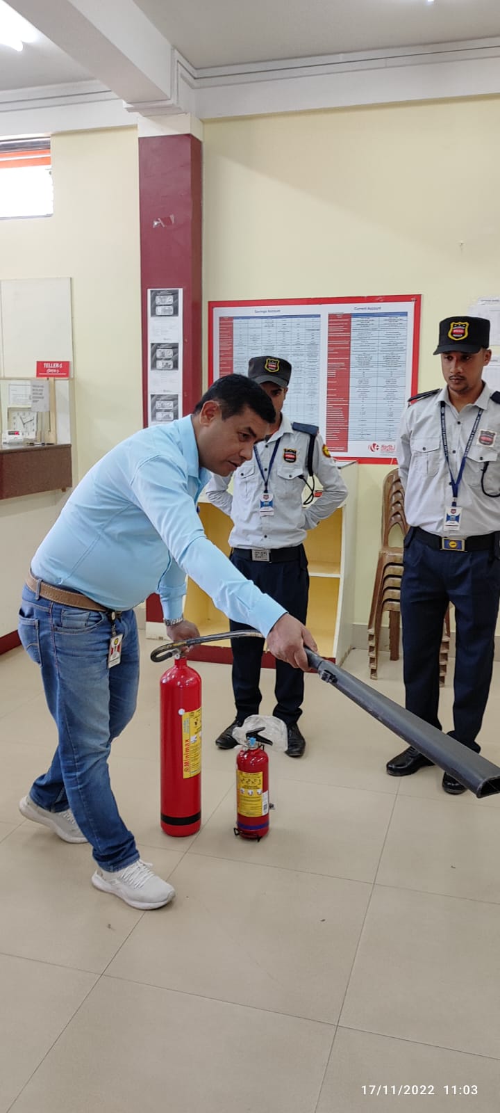 Practical fire extinguisher training
